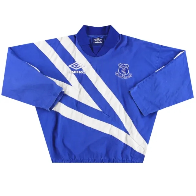 1991-93 Everton Umbro Drill Top XL - Everton / Very Good 