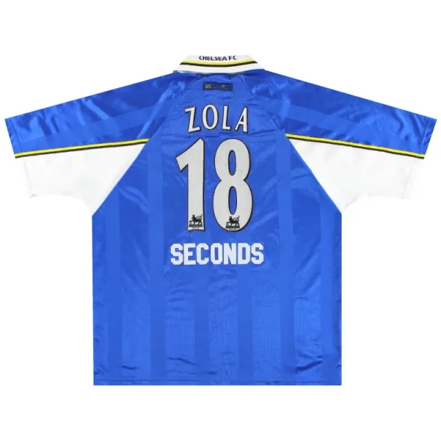 1997-99 Chelsea Umbro Home Shirt Zola #18 XXL - Chelsea / Excellent 