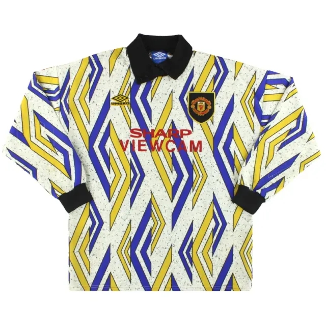 1993-95 Manchester United Umbro Goalkeeper Shirt M - Manchester United / Very good 
