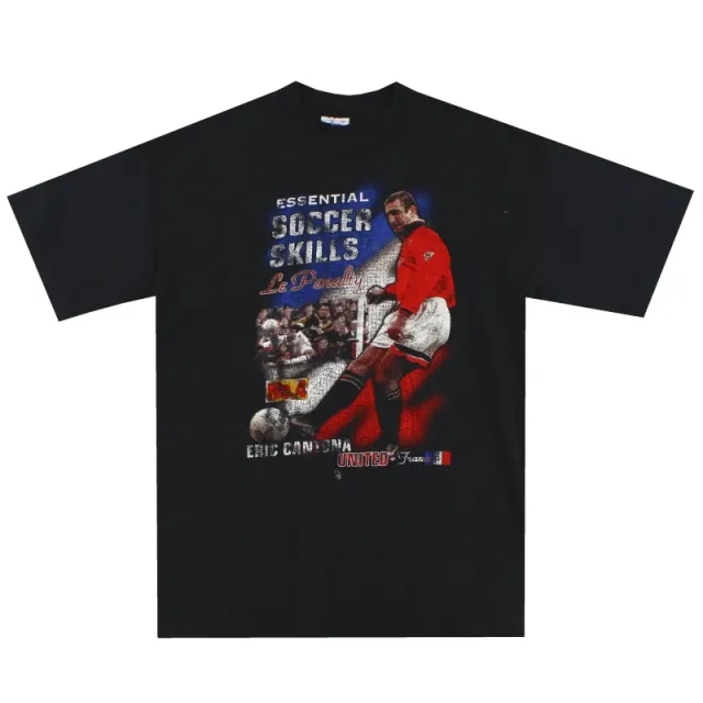 1994-96 Manchester United Graphic Tee Cantona #7 L - Manchester United / Excellent 