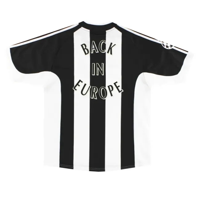 2001-03 Newcastle adidas Home Shirt 'Back In Europe' *w/tags* L - Newcastle United / w/tags 