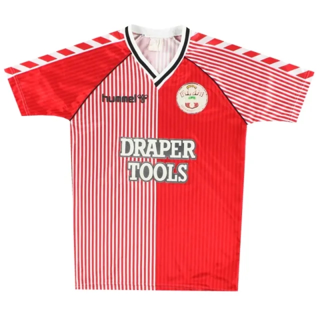1987-89 Southampton Hummel Home Shirt Y - Southampton / Very Good 