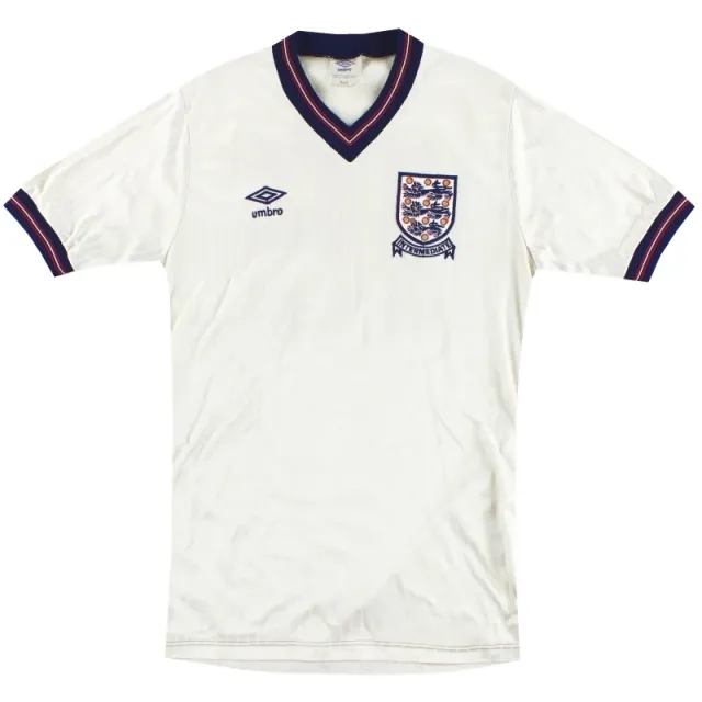 1984-87 England Umbro U-21 Match Issue Home Shirt #15 M - England / Excellent 