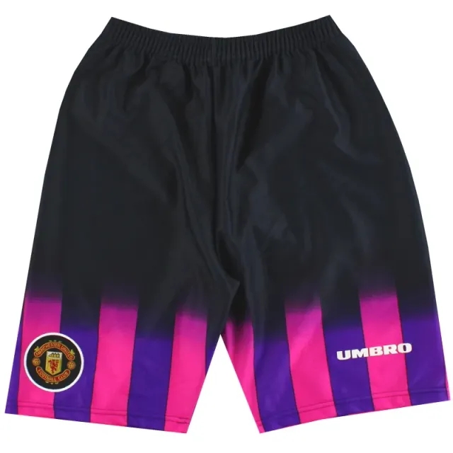 1996-97 Manchester United Umbro Goalkeeper Shorts M - Manchester United / Excellent 