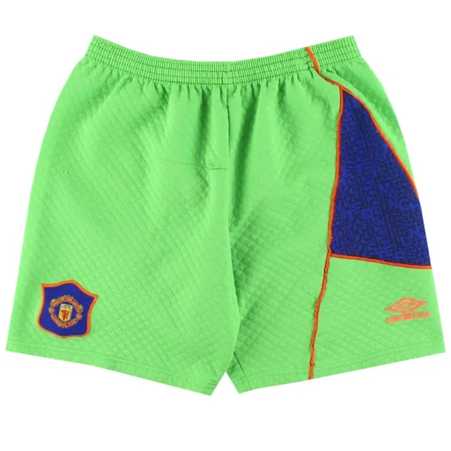 1994-96 Manchester United Umbro Goalkeeper Shorts L - Manchester United / Excellent 