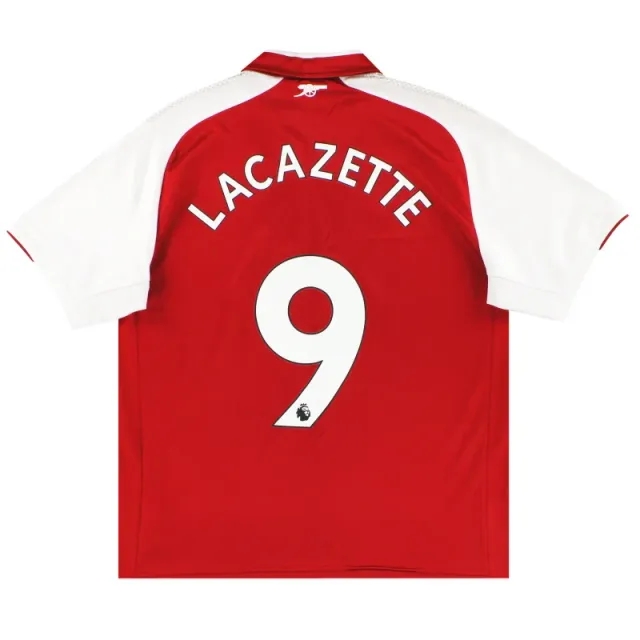 2017-18 Arsenal Puma Home Shirt Lacazette #9 L - Arsenal / Excellent 