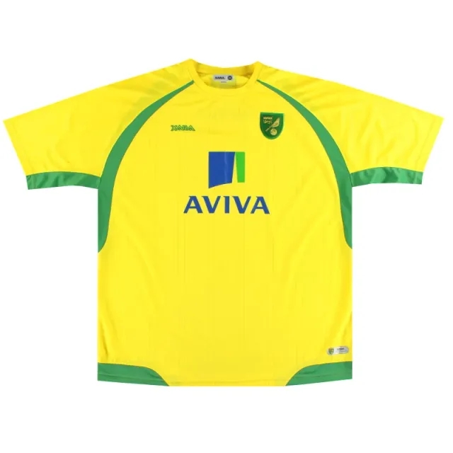 2010-11 Norwich City Home Shirt XXXL - Norwich City / Excellent 