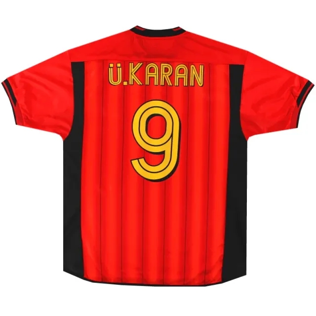 2003-04 Galatasaray Umbro Third Shirt U.Karan #9 *Mint* L - Galatasaray / Mint 