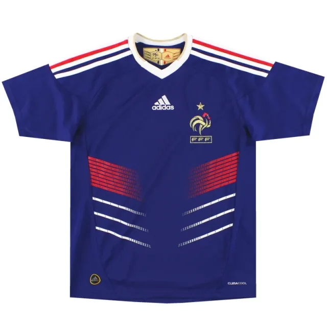 2009-10 France adidas Home Shirt *Mint* XL.Boys - France / Mint 