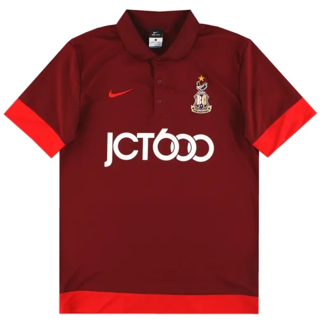 2014-15 Bradford City Nike Polo Shirt *Mint* L - Bradford City / Mint 