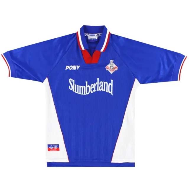 1998-00 Oldham Pony Home Shirt M - Oldham Athletic / Excellent 