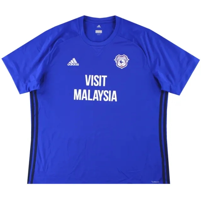 2017-18 Cardiff City adidas Home Shirt XXL - Cardiff City / Excellent 