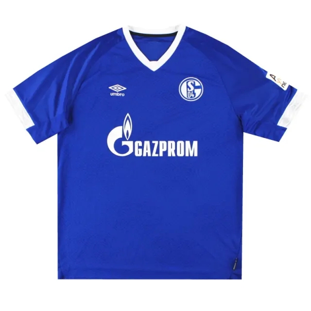 2018-19 Schalke Umbro Home Shirt *Mint* XXL - Schalke / Mint 