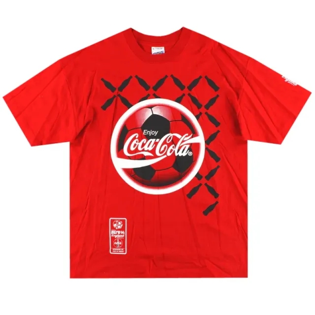 1996 European Championship Coca-Cola Graphic Tee *As New* XL - Other European / As New 