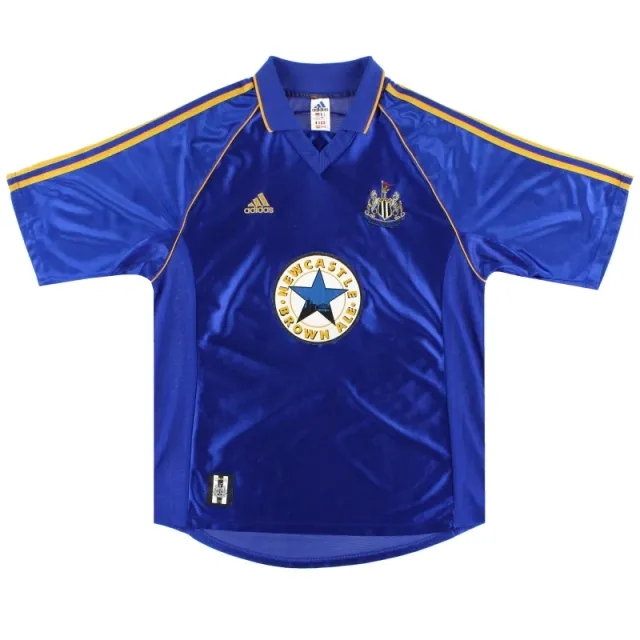 1998-99 Newcastle adidas Away Shirt L - Newcastle United / Excellent 