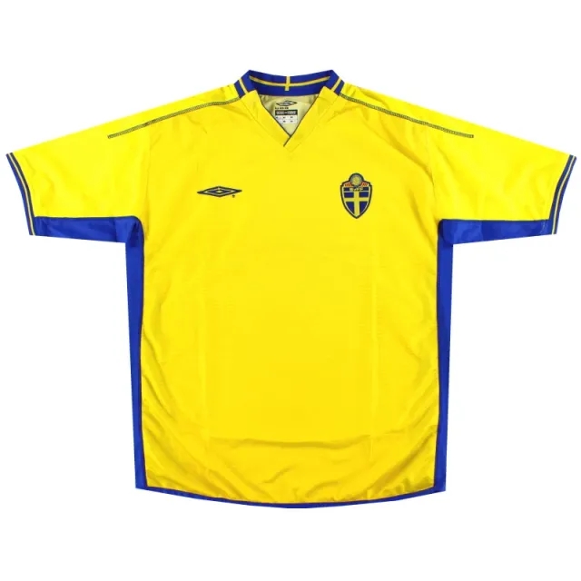 2003-04 Sweden Umbro Home Shirt *Mint* XL - Sweden / Mint 