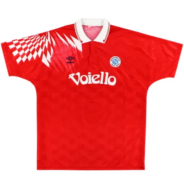 1991-93 Napoli Umbro Third Shirt XL - Napoli / Excellent 