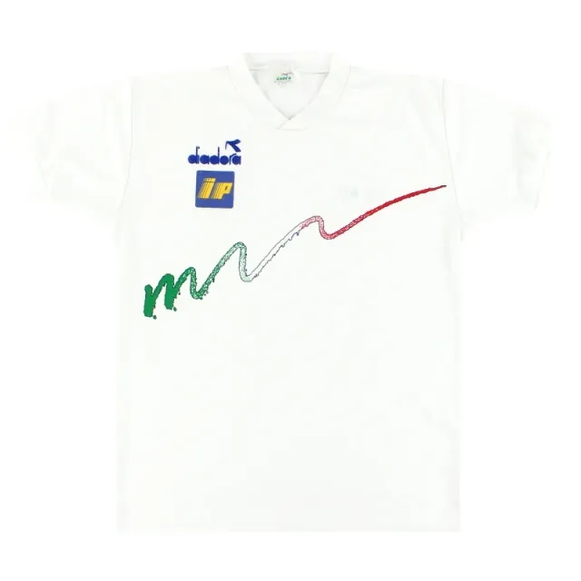 1993-94 Italy Diadora Player Issue Training Shirt L - Italy / Very good 