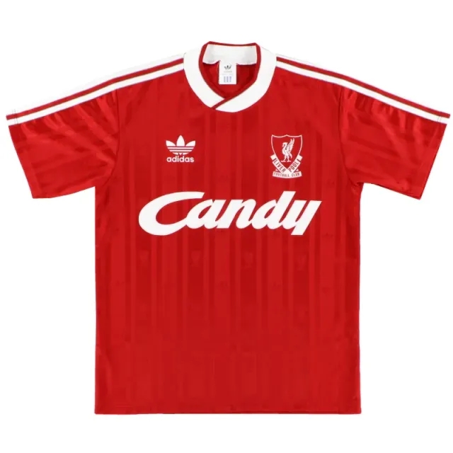 1988-89 Liverpool adidas Home Shirt S - Liverpool / Excellent 