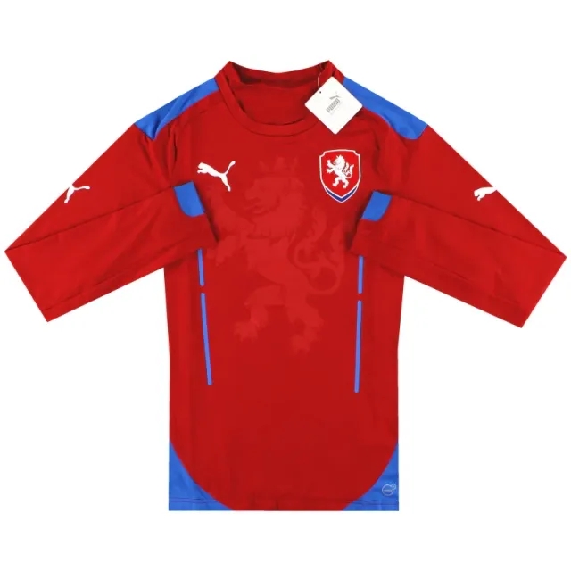 2014 Czech Republic Puma Authentic Home Shirt L/S *w/tags* M - Czech Republic / w/tags 