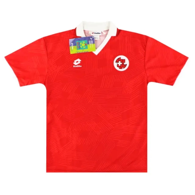 1994-96 Switzerland Lotto Home Shirt *w/tags* XL - Switzerland / w/tags 