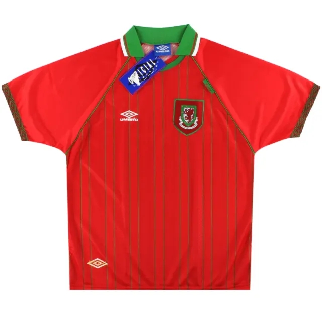 1994-96 Wales Umbro Home Shirt *w/tags* XL - Wales / w/tags 