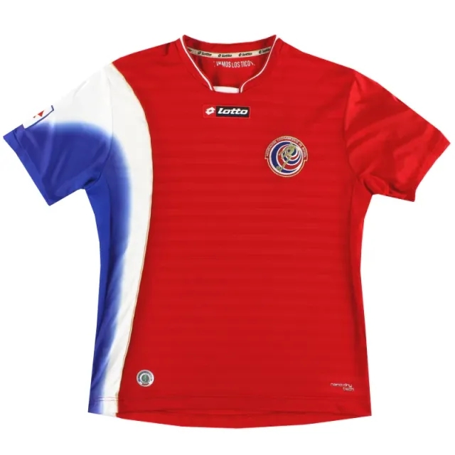 2012-13 Costa Rica Lotto Home Shirt S - North and Central American / Caribbean Zone / Excellent 