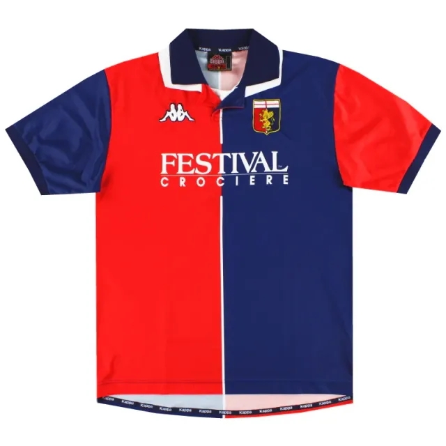 1998-99 Genoa Kappa Home Shirt L - Other Italian Clubs / Very good 