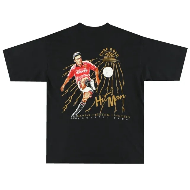 1994-96 Manchester United Umbro Graphic Tee Sharpe #5 XL - Manchester United / Excellent 