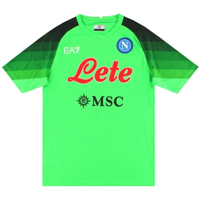 2022-23 Napoli EA7 European Goalkeeper Shirt *As New* - Napoli / As New 