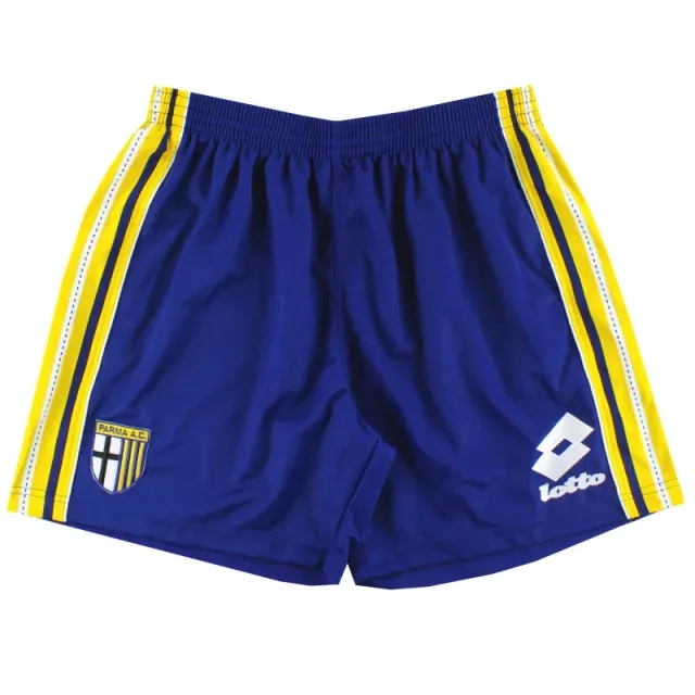 1998-99 Parma Training Lotto Shorts *Mint* XL - Parma / Mint 