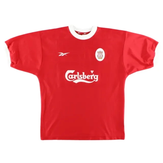 1998-00 Liverpool Reebok Home Shirt L - Liverpool / Excellent 