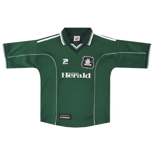 2001-02 Plymouth Patrick Home Shirt L - Plymouth Argyle / Excellent 