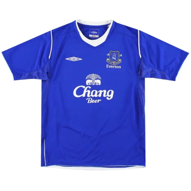 2004-05 Everton Umbro Home Shirt M.Boys - Everton / Excellent 