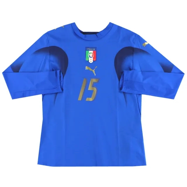 2006-07 Italy Player Issue Home Shirt #15 L/S Women's 14 - Italy / Excellent 