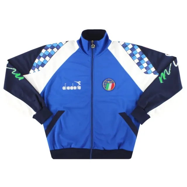 1990-92 Italy Diadora Track Jacket L - Italy / Excellent 