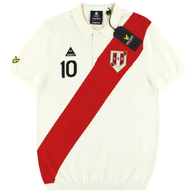 2020 Lyle and Scott x Lovers FC Peru Asymetric Stripe Polo *BNIB* - South American / BNIB 