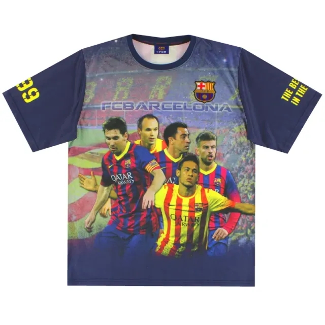 2013-14 Barcelona Graphic Tee L - Barcelona / Excellent 