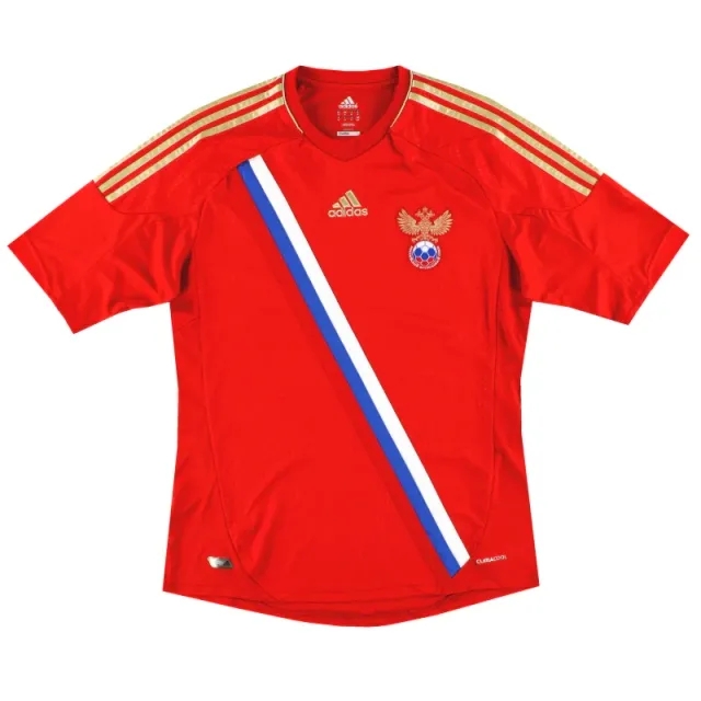2012-14 Russia adidas Home Shirt L - CCCP/Russia / Exceelent 