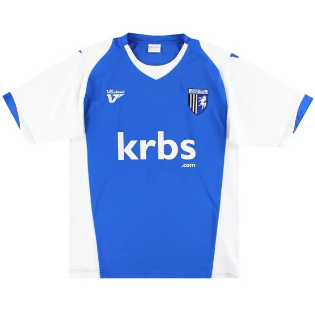 2009-10 Gillingham Vandanel Home Shirt L - Gillingham / Excellent 