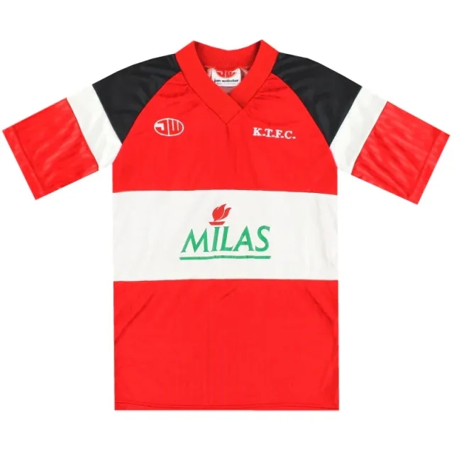 1988-89 Kettering Home Shirt S - Other Non League Clubs / Excellent 