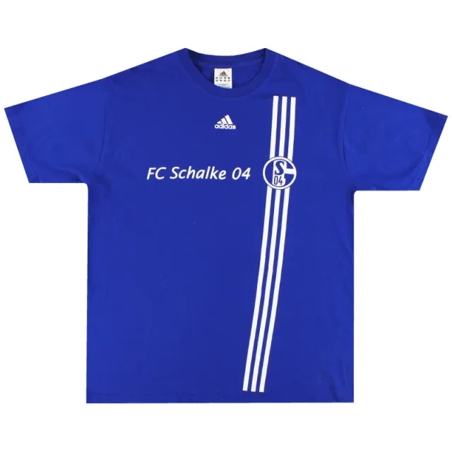 2008-10 Schalke adidas Leisure Tee XL - Schalke / Excellent 