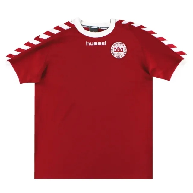 2002-03 Denmark Hummel Home Shirt L - Denmark / Excellent 