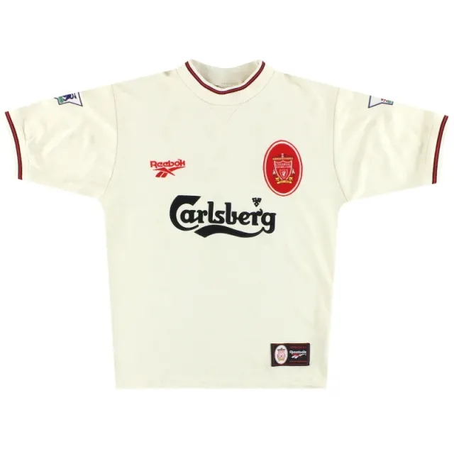 1996-97 Liverpool Reebok Away Shirt S - Liverpool / Excellent 