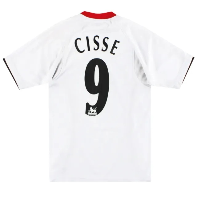 2005-06 Liverpool Reebok Away Shirt Cisse #9 XS - Liverpool / Very Good 