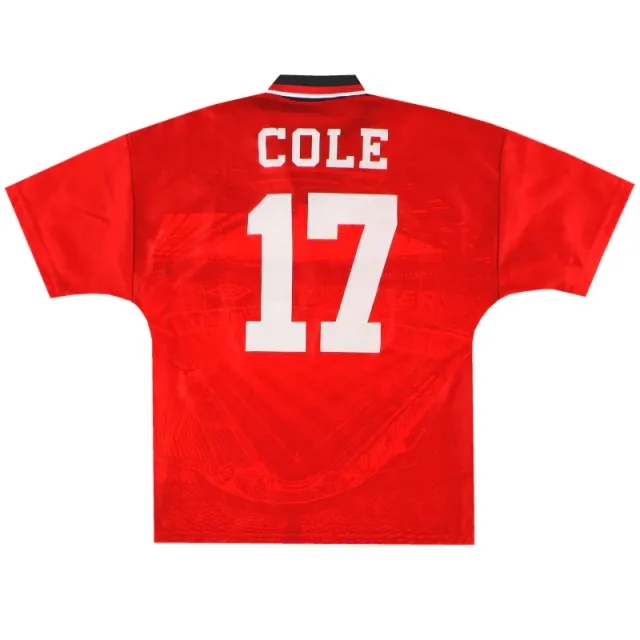1994-96 Manchester United Umbro Home Shirt Cole #17 L.Boys - Manchester United / Excellent 