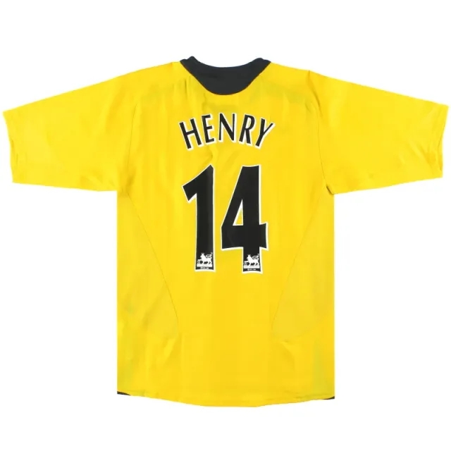 2005-06 Arsenal Nike Away Shirt Henry #14 L - Arsenal / Excellent 