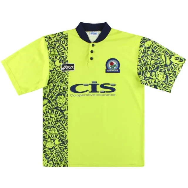 1996-97 Blackburn Asics Away Shirt M - Blackburn Rovers / Excellent 