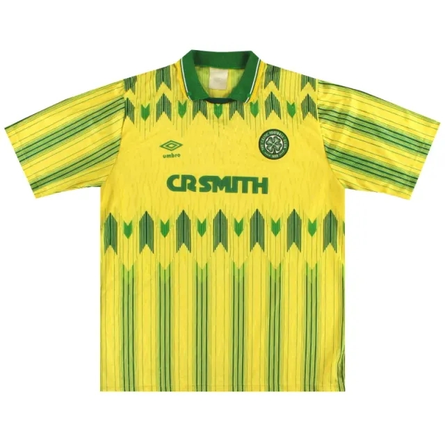 1989-91 Celtic Umbro Away Shirt L - Celtic / Very good 