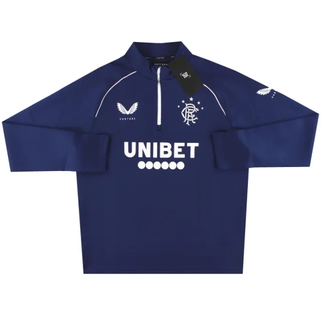 2020-21 Rangers Castore 1/4 Zip Training Top *w/tags* M - Rangers / w/tags 